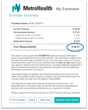 Examples of Online Patient Estimates to Help Your Hospital with Price ...